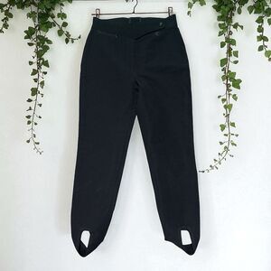 Obermeyer Ski Pants Women’s 12R Black Stirrup Stretch Wool Blend  Vintage